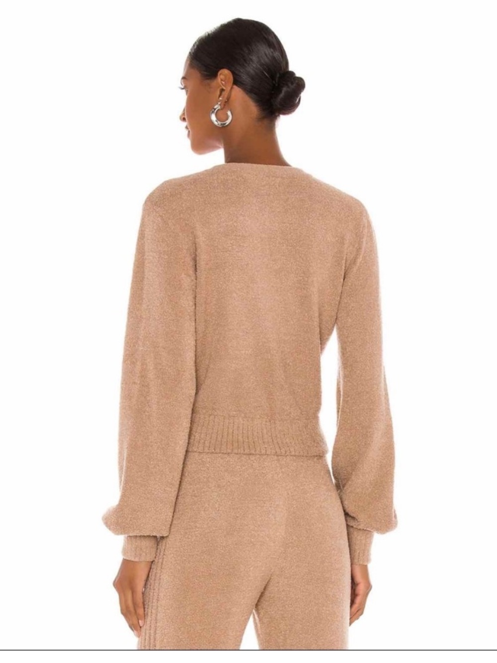 Spiritual Gangster Melody Beige Soft Cozy Cardigan Sweater - Picture 5 of 10